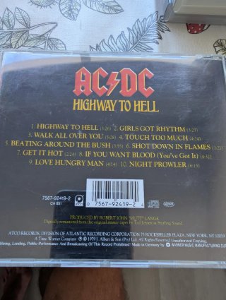 CD AC/DC Highway to Hell y Black in Black