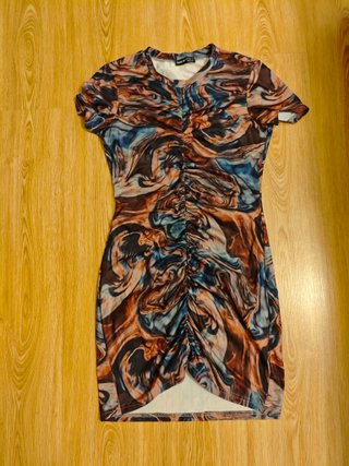 Vestido corto estampado