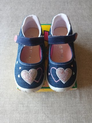 Bailarinas Zapy Talla 27 Corazón Rosa