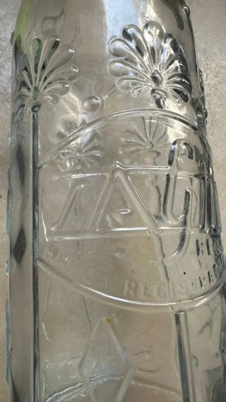 Botella Antigua Vidrio Casa Gili Reus Transparente