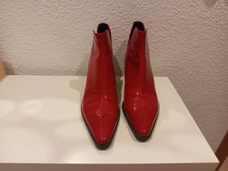 Botines Zara Rojos Talla 38