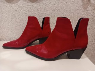Botines Zara Rojos Talla 38