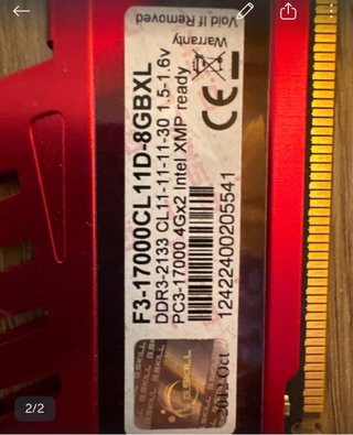 Memoria RAM G.Skill DDR3 4GB 2133MHz
