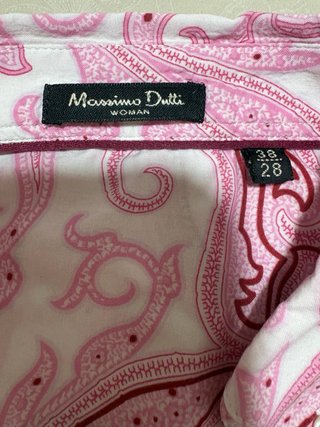 Camisa Paisley Massimo Dutti Talla M