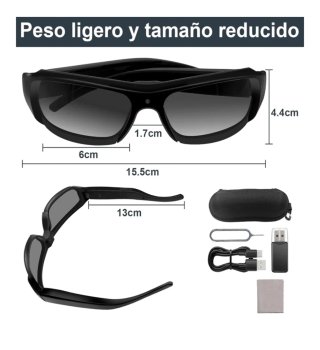 Gafas de Sol Espía HD 1080P