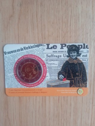 Bélgica: Monedas Conmemorativas 2 Euro Coincard