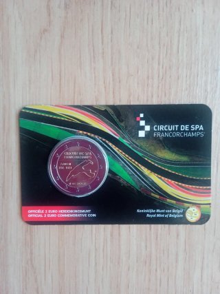 Bélgica: Monedas Conmemorativas 2 Euro Coincard