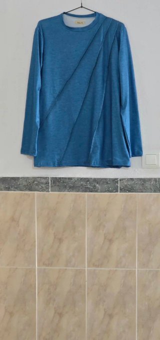 Camiseta Manga Larga TODAS TÚ+ Azul Talla 1XL