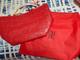 Bolso Carolina Herrera Rojo