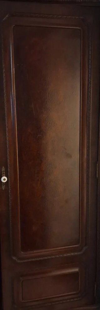 Puertas de madera oscura
