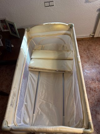Cuna de viaje TecTake con cambiador