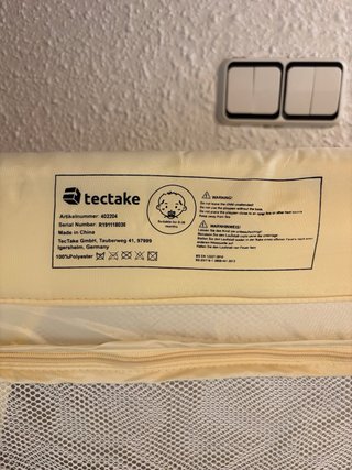 Cuna de viaje TecTake con cambiador