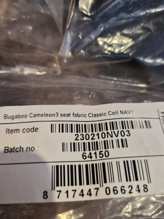 bugaboo camaleón 3 textil silla azul Navy nueva