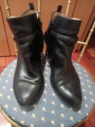 Botines de piel negros para vestir