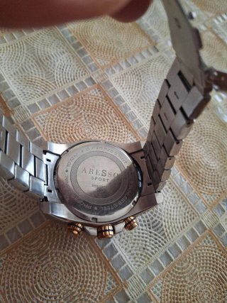 Reloj Aresso Sport Cronógrafo Dorado y Plateado