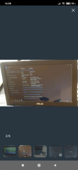 Ordenador portátil ASUS pantalla 11,5" SSD casi re