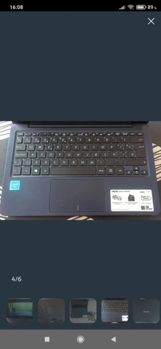 Ordenador portátil ASUS pantalla 11,5" SSD casi re