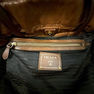 Borsa Prada marrone in pelle
