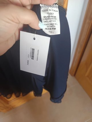 Vestido azul marino elegante