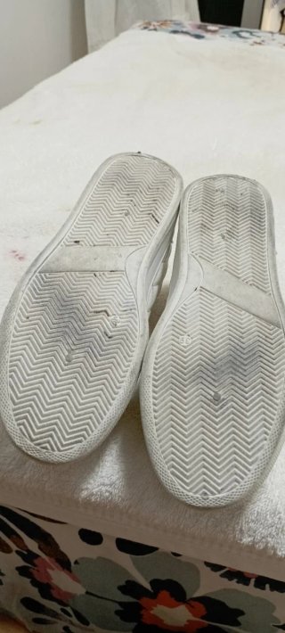 Zapatillas blancas y doradas Talla 38