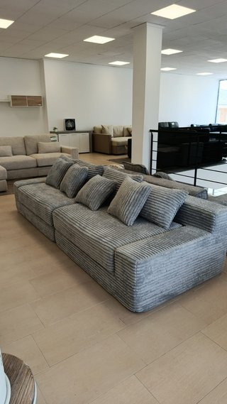 Sofá Cama Modular Sebas 284cm Gris