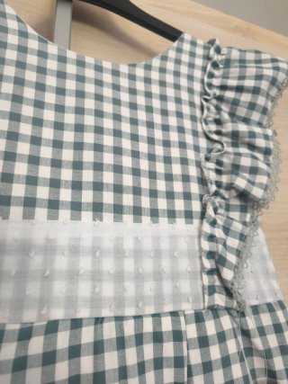 Vestido ceremonia niña Vichy T.8 Babyferr.