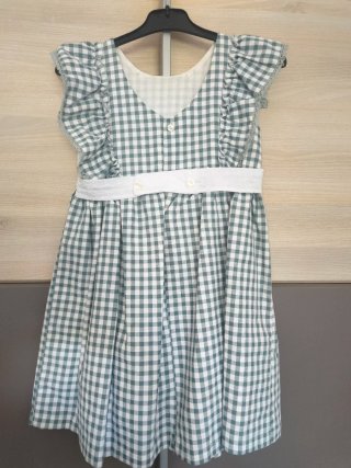 Vestido ceremonia niña Vichy T.8 Babyferr.