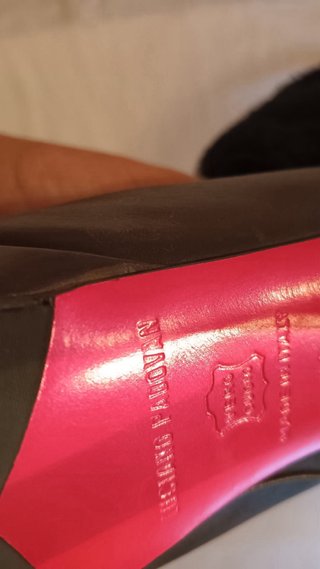 Botines de tacón negros con pelo
