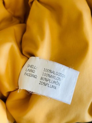 Abrigo vintage joya verde y amarillo