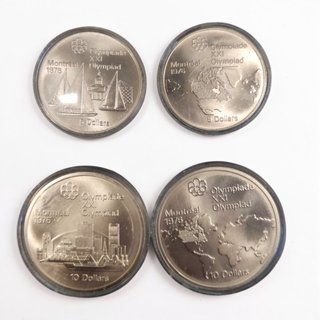 Set 4 Monete Montreal Olimpiadi 1976