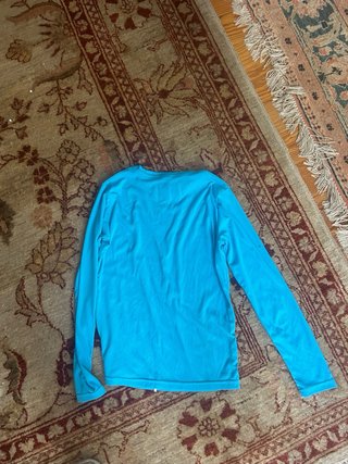 Camiseta Lycra Manga Larga Azul