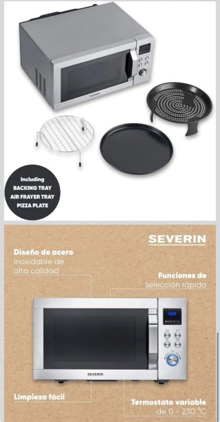 Microondas Horno y Freidora Aire