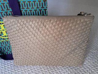 Bolso Tory Burch Beige Tejido con Tassel