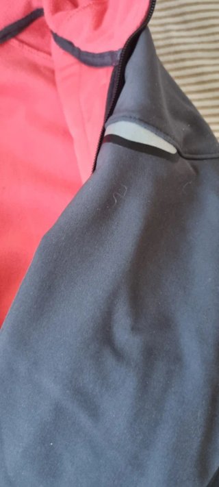 Chaqueta impermeable Tribord mujer gris/rosa