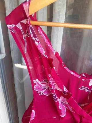 Camisón mujer tirantes transparente floral