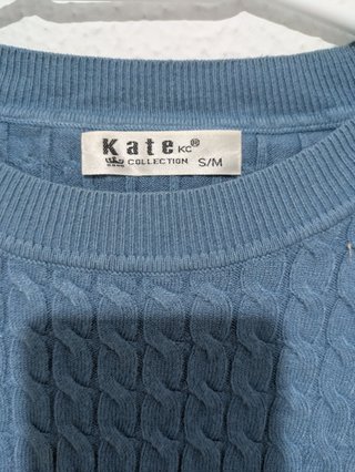 Jersey Kate azul trenzado talla S/M