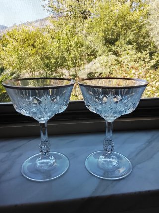 12 Calici Champagne Cristallo Vintage Anni '90