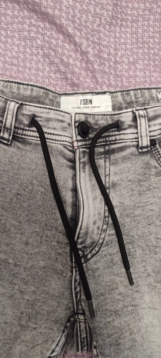 FSBN Pantalones cortos vaqueros grises talla M