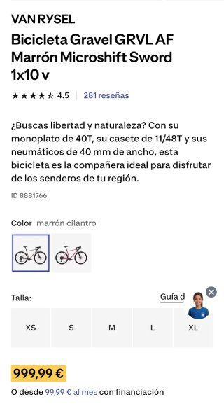 Bicicleta Gravel Van Rysel GRVL AF