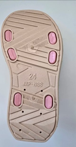 Sandalias B-O BABY rosas y blancas