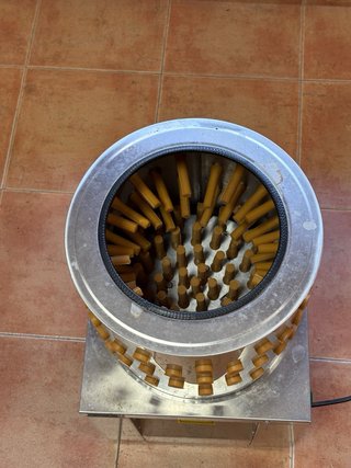 Desplumadora de pollos industrial