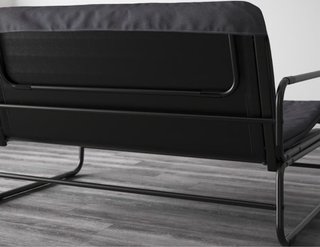 Sofá Cama Gris Oscuro/Negro