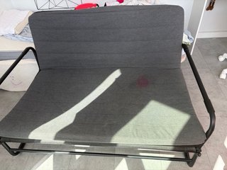 Sofá Cama Gris Oscuro/Negro