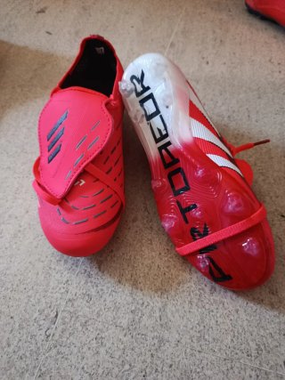 Zapatillas Fútbol Adidas Talla 38 rojo anaranjado