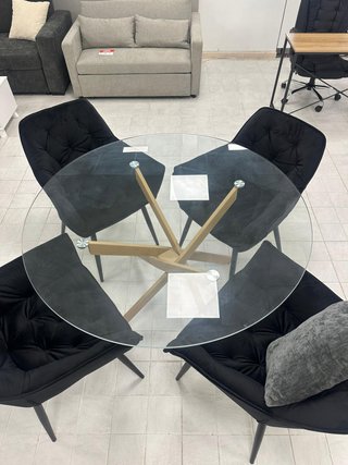 Mesa Comedor Cristal Templado Redonda
