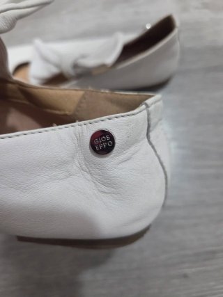 Manoletinas blancas lazo talla 37