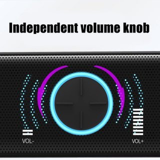 Barra de Sonido Altavoz PC Negro