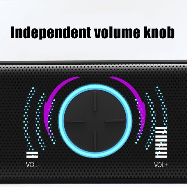 Barra de Sonido Altavoz PC Negro
