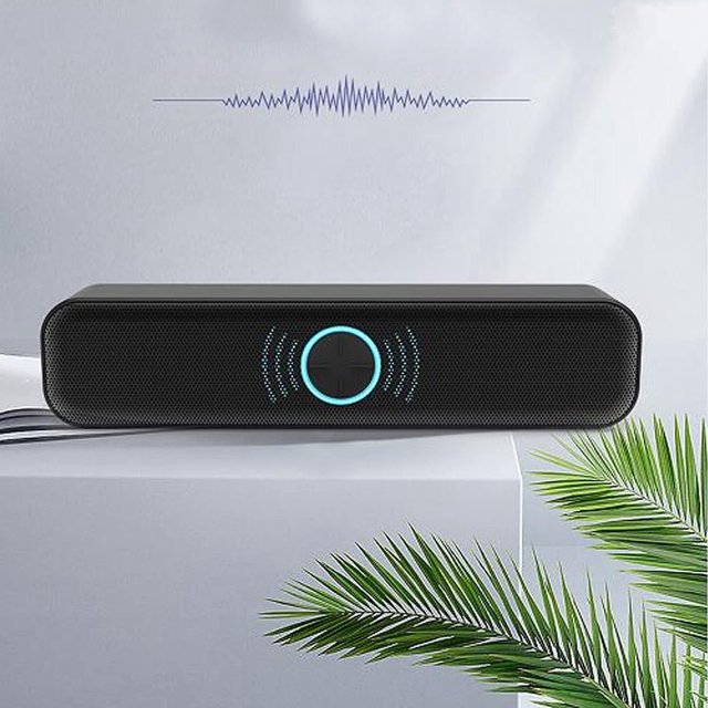Barra de Sonido Altavoz PC Negro