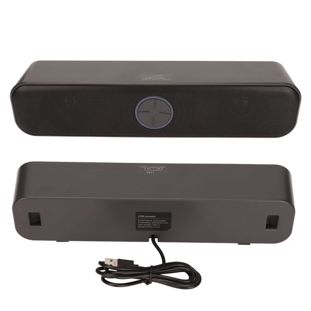 Barra de Sonido Altavoz PC Negro
